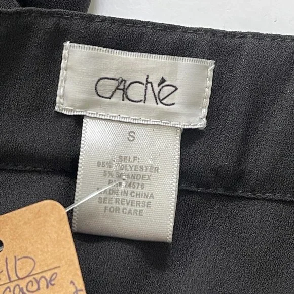 Cache Strapless Cargo Romper Jumpsuit Small Womens Capri Pant Suit Chest Pockets - Picture 6 of 8